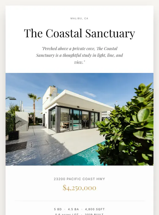 Editorial email design